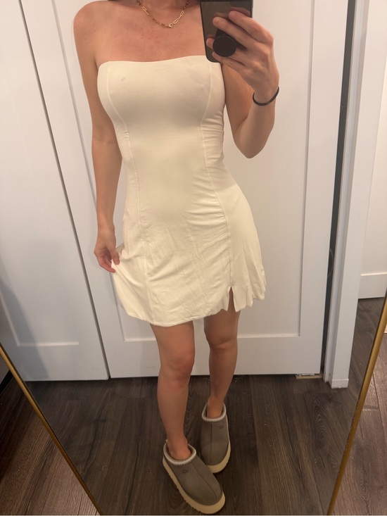 Oh Polly Dresses & Skirts - OH POLLY NWT WHITE STRAPLESS STRECHY MINI DRESS IN TALL